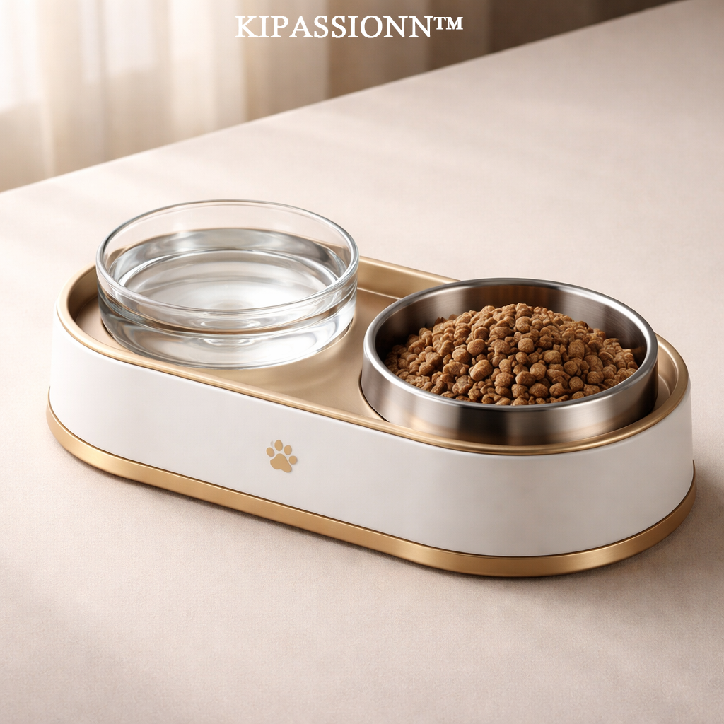 KIPASSIONN™ Harmony Dual Pet Bowl Set
